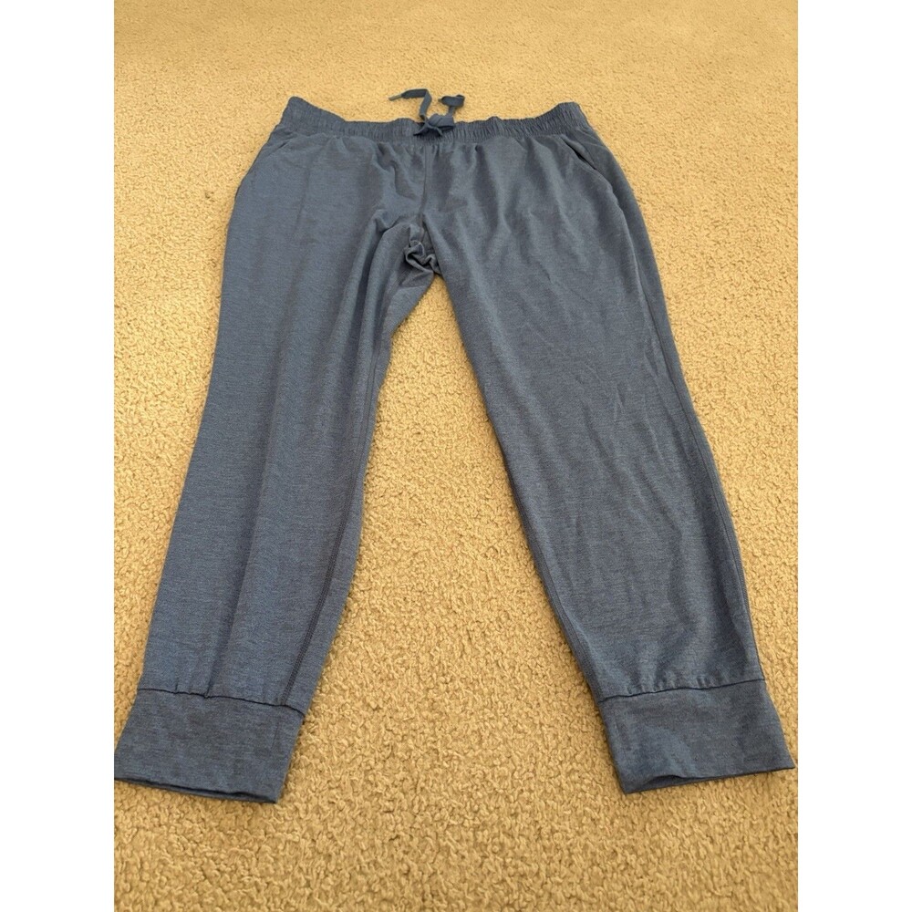 All In Motion Women’s Jogger Pants Blue Heather Drawstring Pockets Size Large